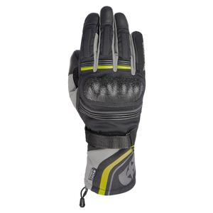 Γάντια μοτοσικλέτας Oxford Montreal 4.0 DRY2DRY™ μαύρο-γκρι-φλούο κίτρινο