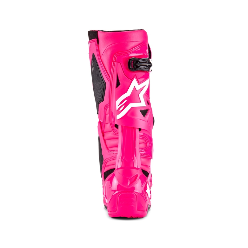 Μπότες μοτοσικλέτας Alpinestars Tech 10 ροζ-μαύρο-λευκό