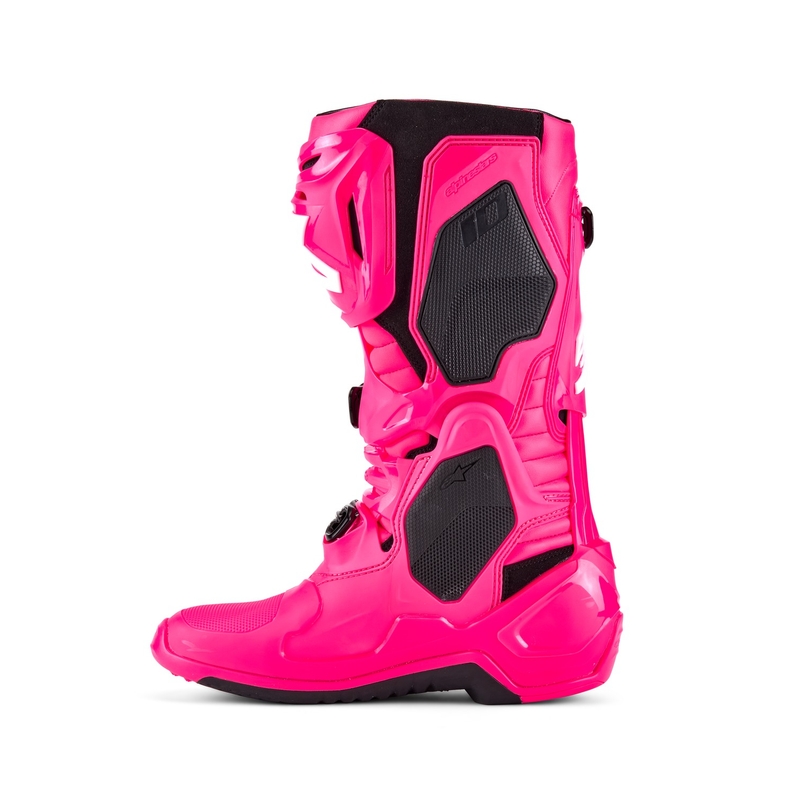 Μπότες μοτοσικλέτας Alpinestars Tech 10 ροζ-μαύρο-λευκό