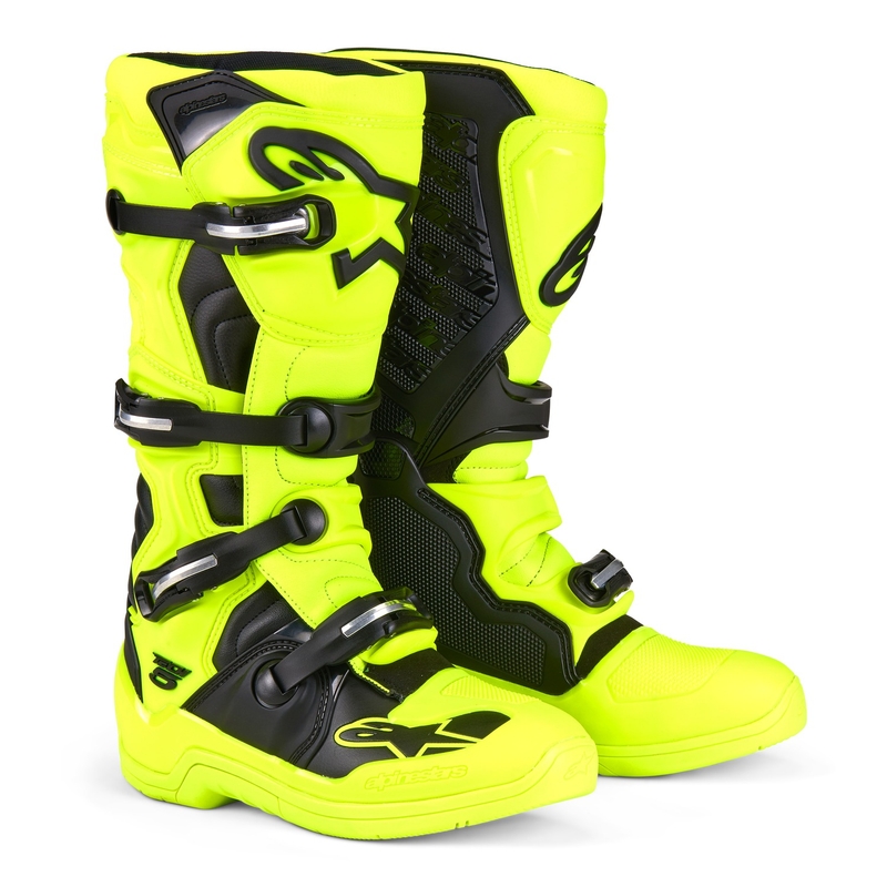 Μπότες μοτοσικλέτας Alpinestars Tech 5 fluorescent κίτρινο-μαύρο