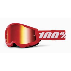 Παιδικά γυαλιά motocross 100% STRATA 2 κόκκινο κόκκινο plexi