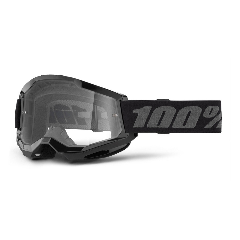 Παιδικά γυαλιά motocross 100% STRATA 2 μαύρο καθαρό plexi