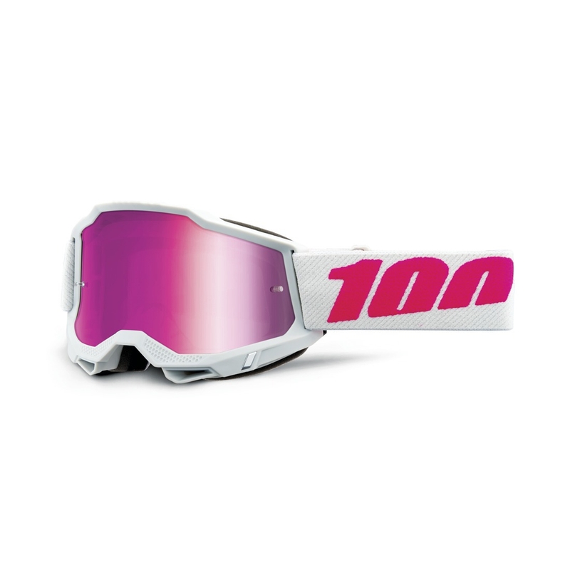 Παιδικά γυαλιά motocross 100% KEETZ ACCURI ροζ plexi