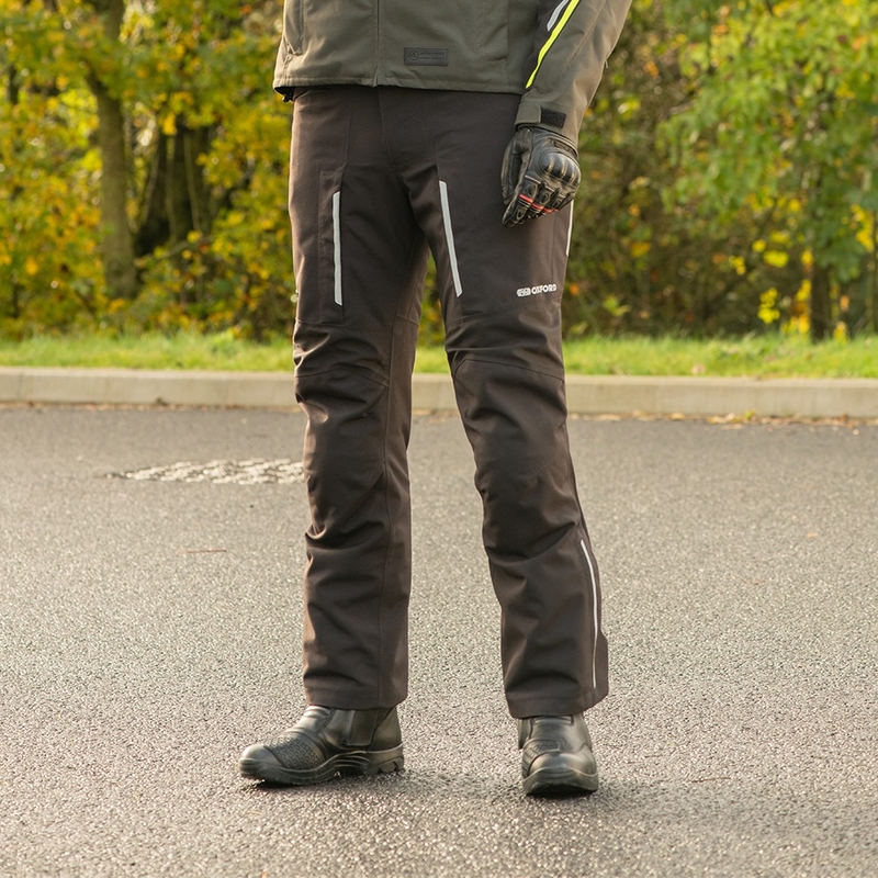 Oxford Advanced Hinterland DRY2DRY™ Μαύρο κοντό παντελόνι μοτοσικλέτας