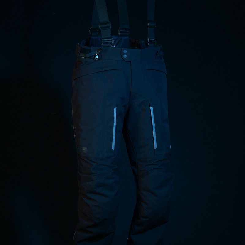 Oxford Advanced Hinterland DRY2DRY™ Μαύρο κοντό παντελόνι μοτοσικλέτας
