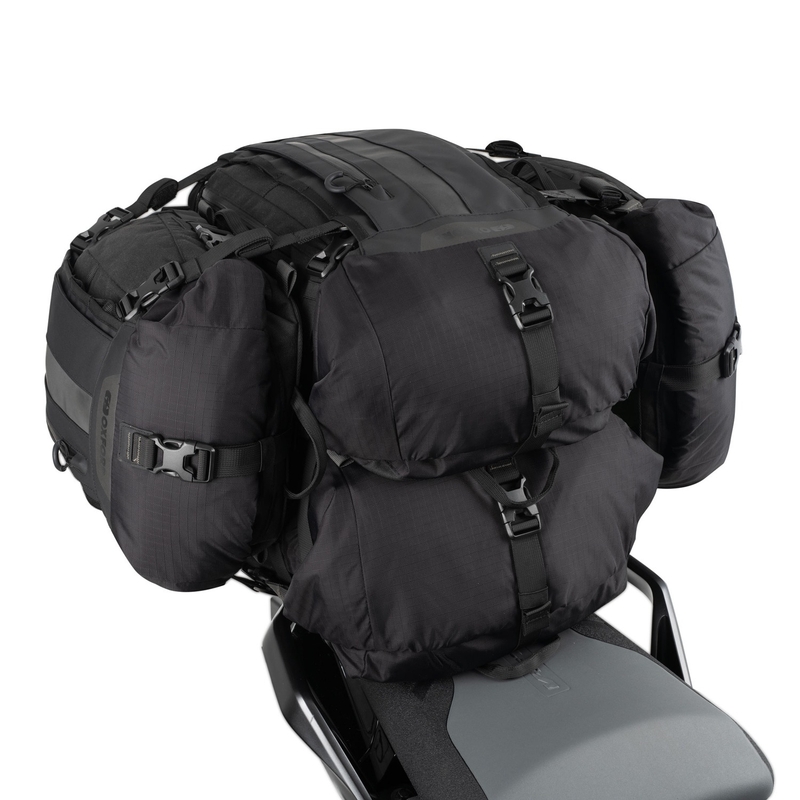 Τσάντα καθίσματος συνοδηγού Oxford Atlas T-30 Advanced Tourpack 30 λίτρων μαύρη