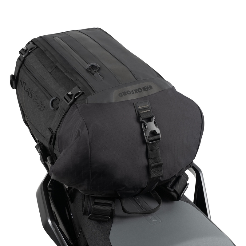 Τσάντα μοτοσικλέτας Oxford Atlas B-20 Advanced Backpack 20 l μαύρη
