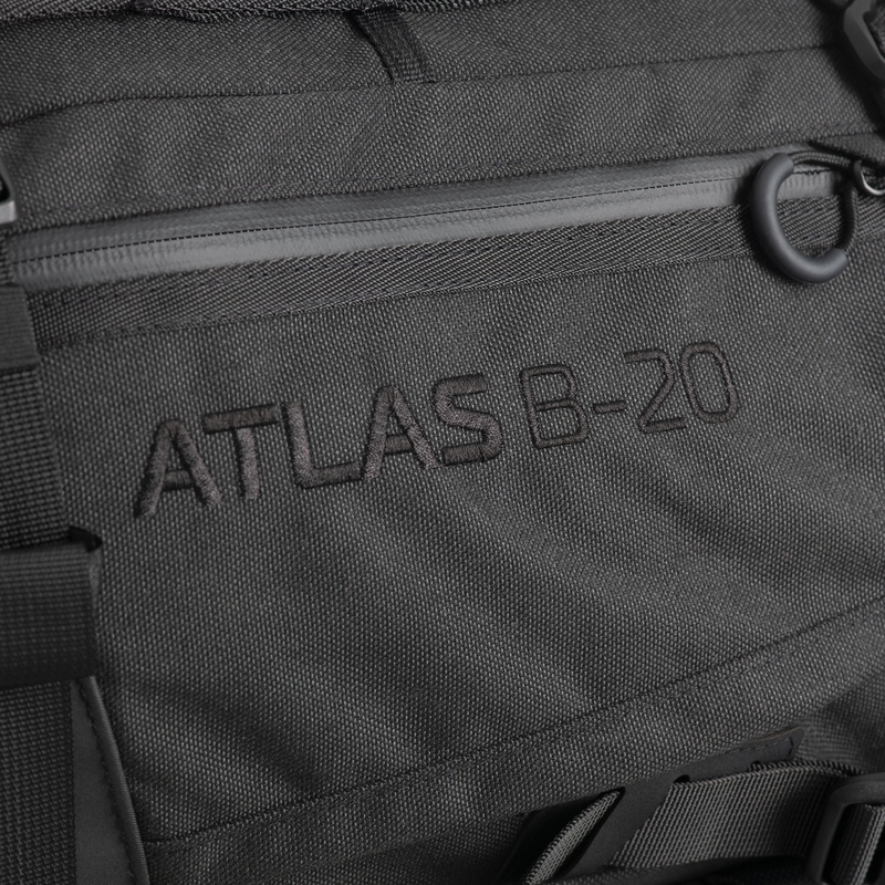 Τσάντα μοτοσικλέτας Oxford Atlas B-20 Advanced Backpack 20 l μαύρη