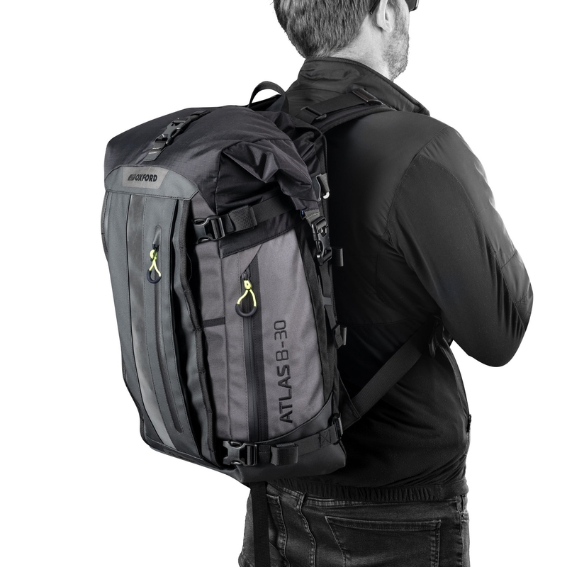 Τσάντα μοτοσικλέτας Oxford Atlas B-30 Advanced Backpack 30 l μαύρη