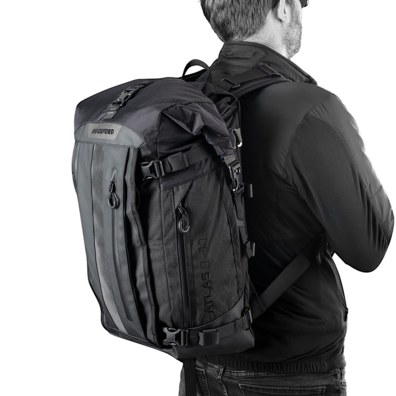 Τσάντα μοτοσικλέτας Oxford Atlas B-30 Advanced Backpack 30 l γκρι