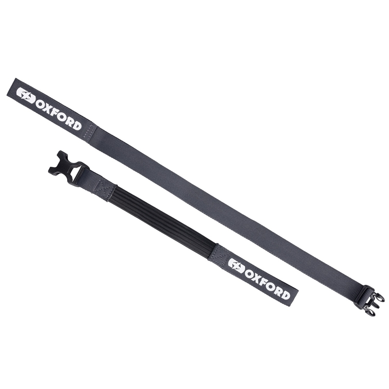 Ιμάντες αποσκευών Oxford Atlas B-Clip 2 τεμάχια γκρι 26 mm x 2 m