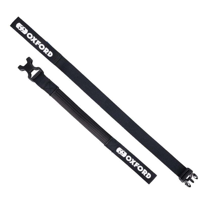 Ιμάντες αποσκευών Oxford Atlas B-Clip 2 τεμάχια μαύρο 26 mm x 1,2 m