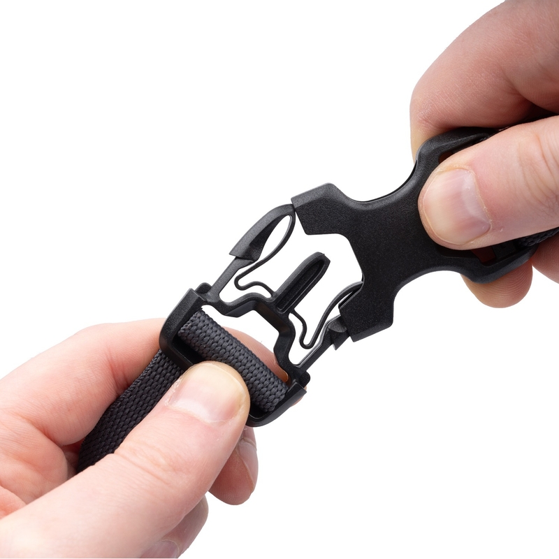 Ιμάντες αποσκευών Oxford Atlas B-Clip 2 τεμάχια γκρι 26 mm x 1,2 m