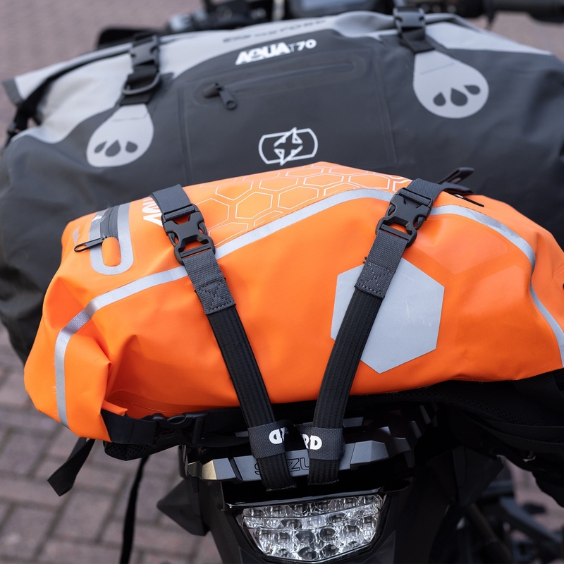 Ιμάντες αποσκευών Oxford Atlas B-Clip 2 τεμάχια γκρι 26 mm x 1,2 m