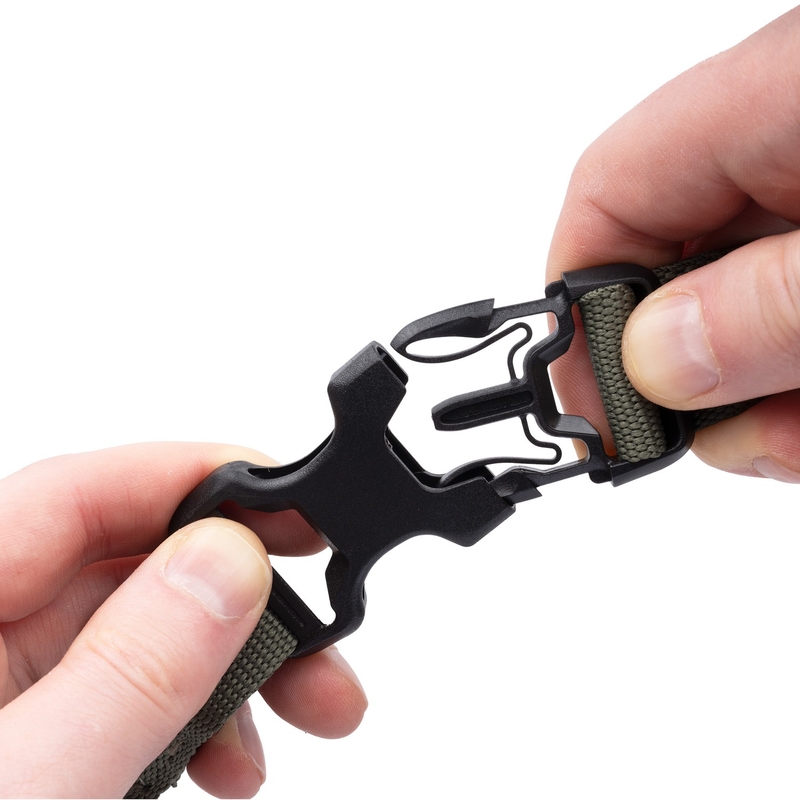 Ιμάντες αποσκευών Oxford Atlas B-Clip 2 τεμάχια πράσινο 26 mm x 1,2 m