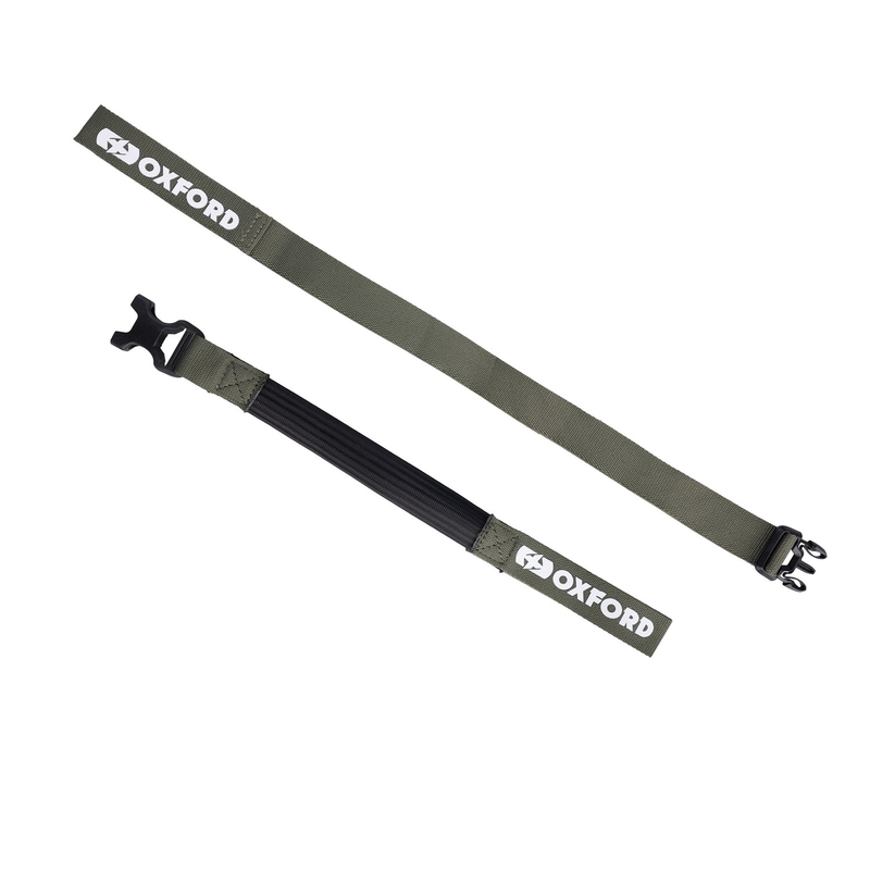 Ιμάντες αποσκευών Oxford Atlas B-Clip 2 τεμάχια πράσινο 26 mm x 1,2 m