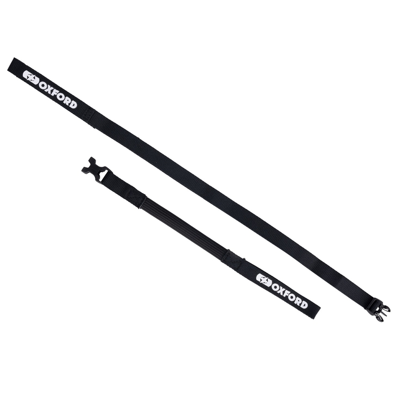 Ιμάντες αποσκευών Oxford Atlas B-Clip 2 τεμάχια μαύρο 17 mm x 1,2 m