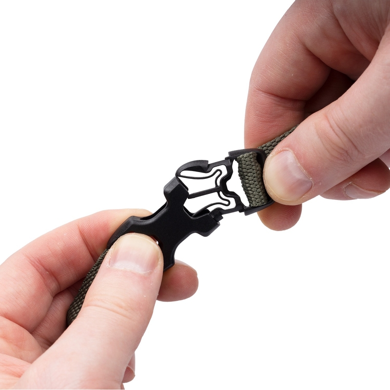 Ιμάντες αποσκευών Oxford Atlas B-Clip 2 τεμάχια πράσινο 17 mm x 1,2 m