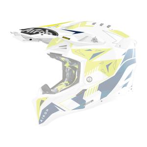 Γυαλιά κράνους για Airoh Aviator Spin κίτρινο-μπλε γυαλιστερό