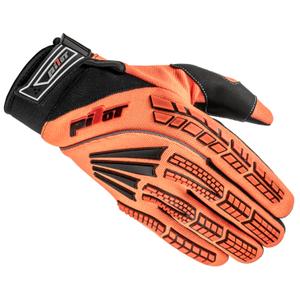 Γάντια Motocross Pilot Pioneer fluo πορτοκαλί-μαύρο