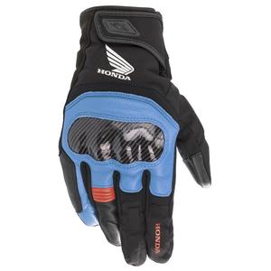 Γάντια μοτοσικλέτας Alpinestars SMX Z Drystar Honda ανοιχτό γκρι-μαύρο-μπλε-κόκκινο