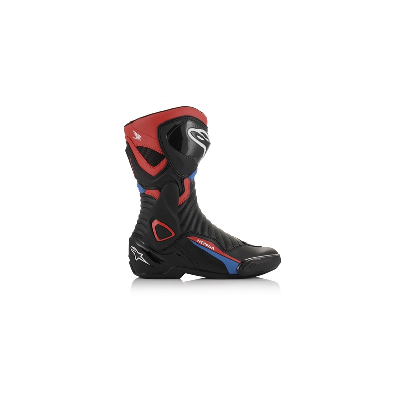 Alpinestars S-MX 6 Honda Collection Μαύρο-κόκκινο-μπλε-λευκό Μπότες μοτοσικλέτας