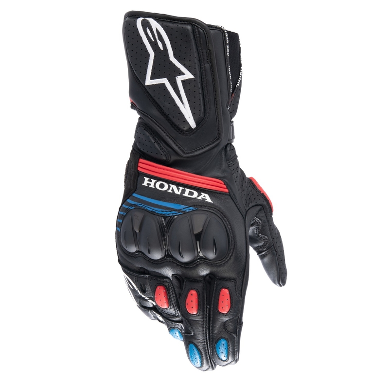 Γάντια μοτοσικλέτας Alpinestars SP-8 Honda μαύρο-κόκκινο-μπλε