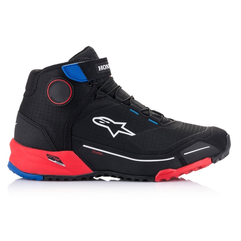 Alpinestars CR-X Drystar Honda Collection Μαύρο-κόκκινο-μπλε μπότες μοτοσικλέτας