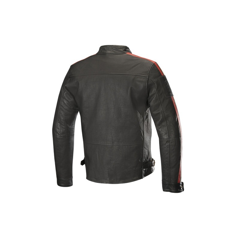 Alpinestars Charlie Honda Μπουφάν μοτοσικλέτας Συλλογή μαύρο-κρέμα-κόκκινο
