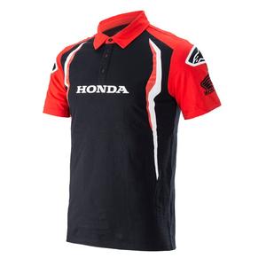 Πουκάμισο πόλο Alpinestars Honda κόκκινο και μαύρο