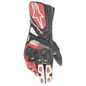 Γάντια μοτοσικλέτας Alpinestars SP-8 μαύρο-λευκό-κόκκινο