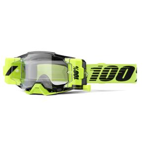 Γυαλιά Motocross 100% - ΗΠΑ Armega Forecast fluo green (διαφανές γυαλί)