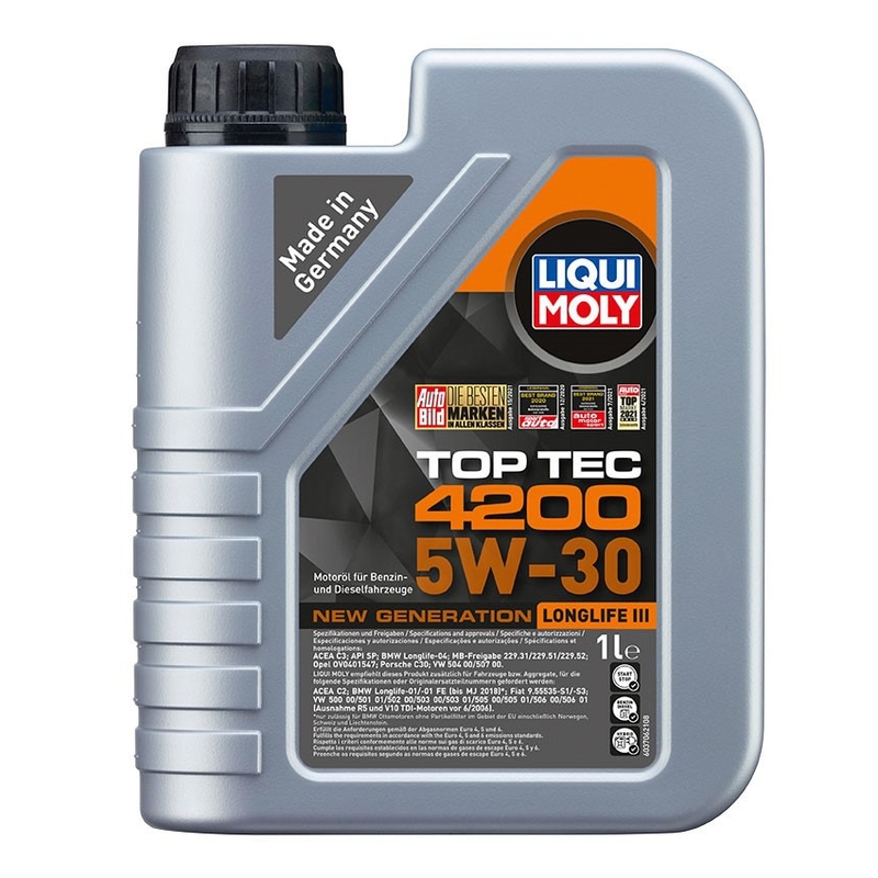 LIQUI MOLY Top Tec 4200 5W-30 Συνθετικό λάδι κινητήρα νέας γενιάς 1 l