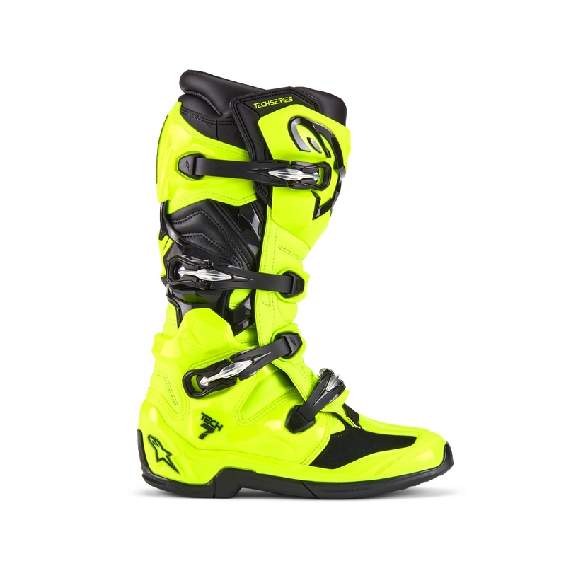 Μπότες μοτοσικλέτας Alpinestars Tech 7 fluorescent κίτρινο-μαύρο