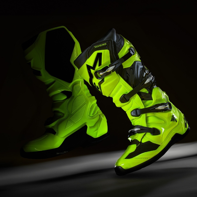 Μπότες μοτοσικλέτας Alpinestars Tech 7 fluorescent κίτρινο-μαύρο