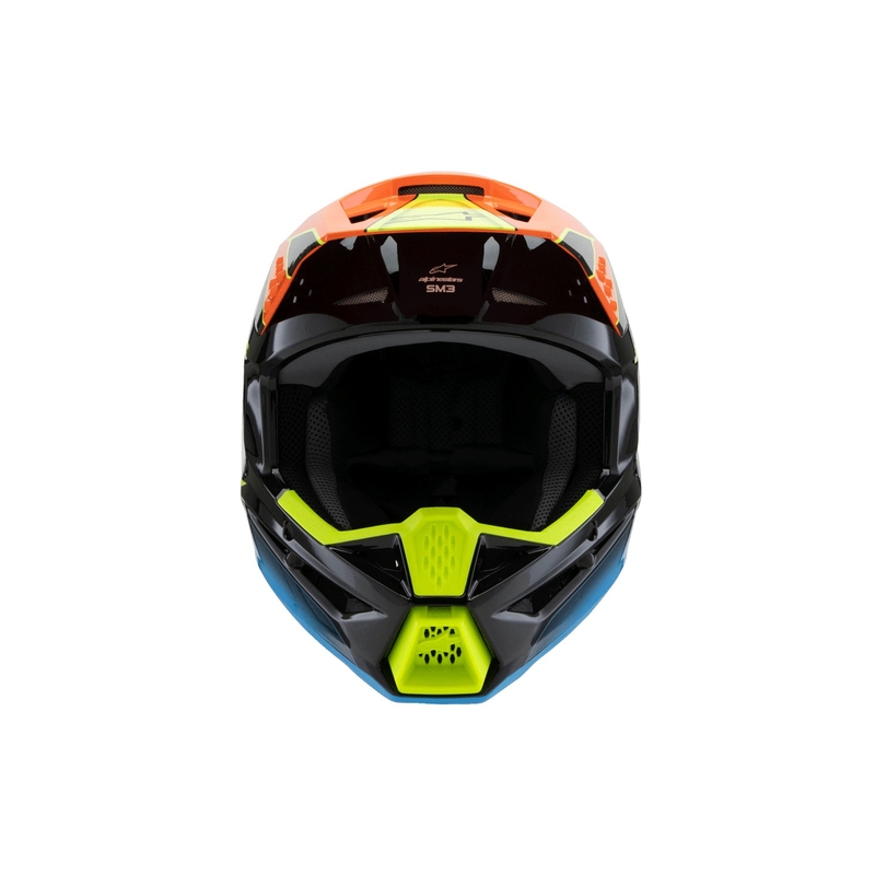 Παιδικό κράνος motocross Alpinestars S-M3 FRAY μαύρο-φλουορ πορτοκαλί-φλουορ κίτρινο-τυρκουάζ