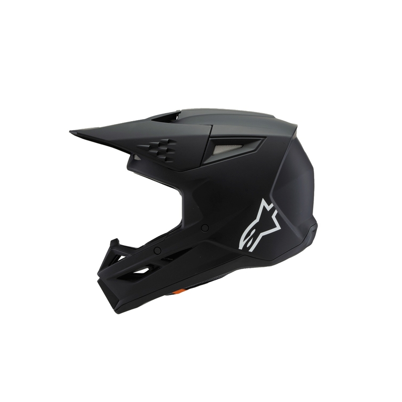 Κράνος Motocross Alpinestars S-M3 Solid για παιδιά, ματ μαύρο