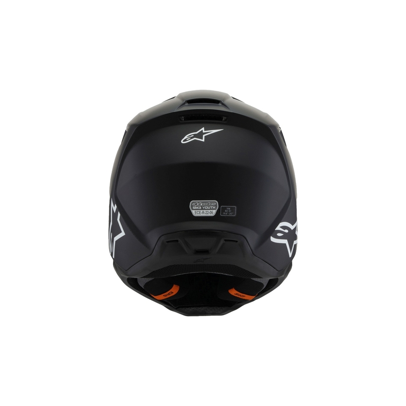 Κράνος Motocross Alpinestars S-M3 Solid για παιδιά, ματ μαύρο