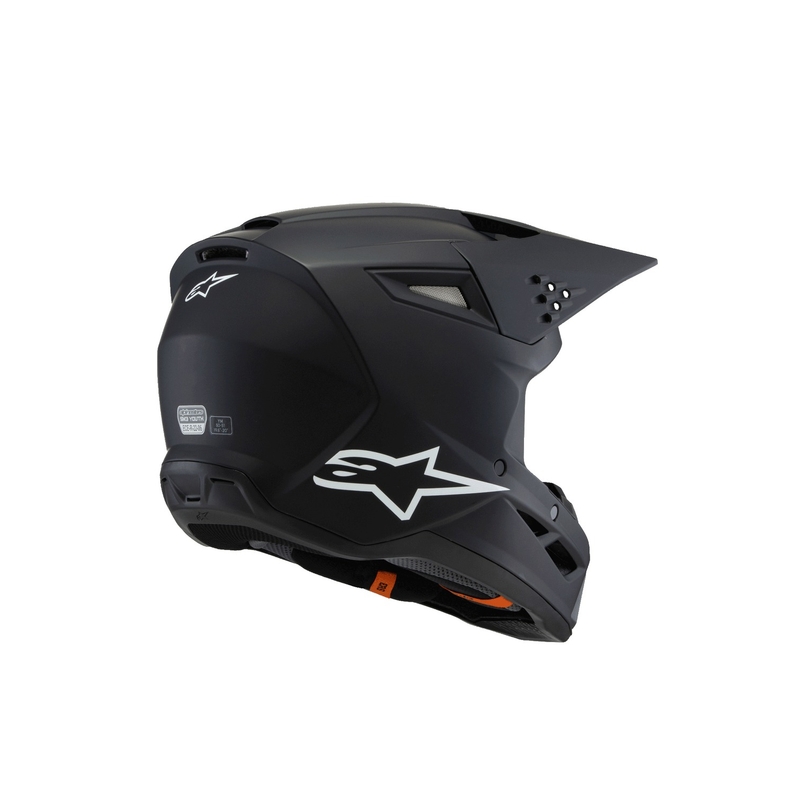 Κράνος Motocross Alpinestars S-M3 Solid για παιδιά, ματ μαύρο