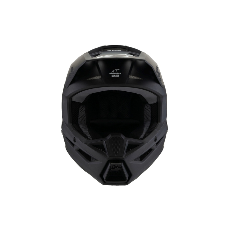 Κράνος Motocross Alpinestars S-M3 Solid για παιδιά, ματ μαύρο