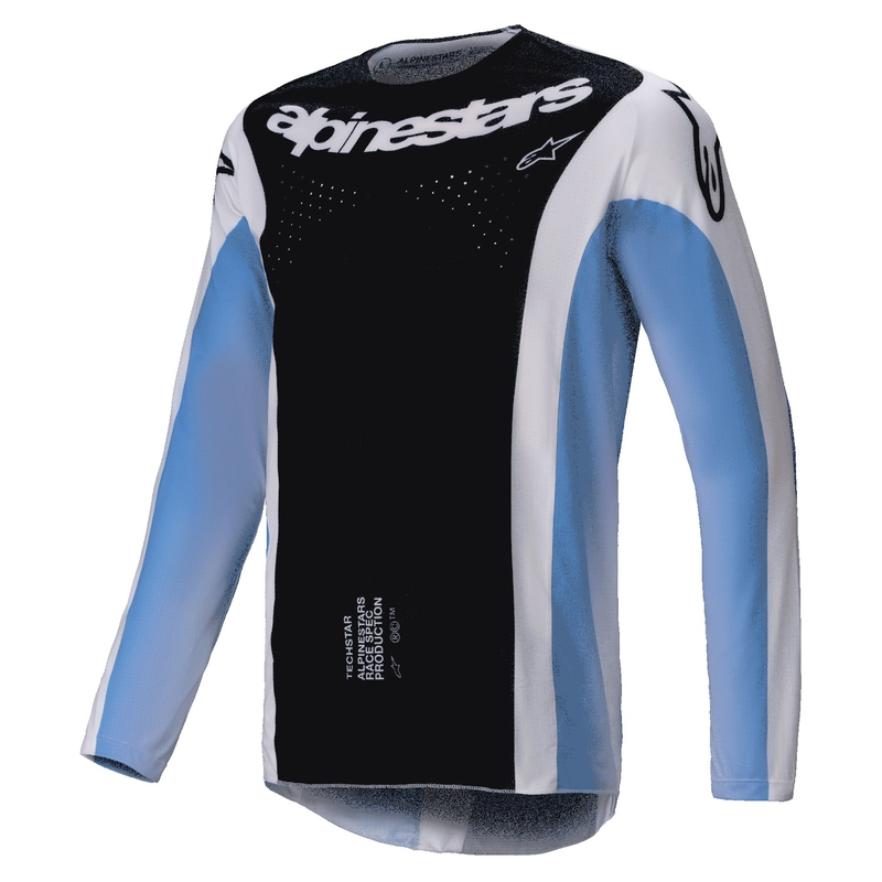 Alpinestars Techstar Melt φανέλα motocross μαύρο και μπλε