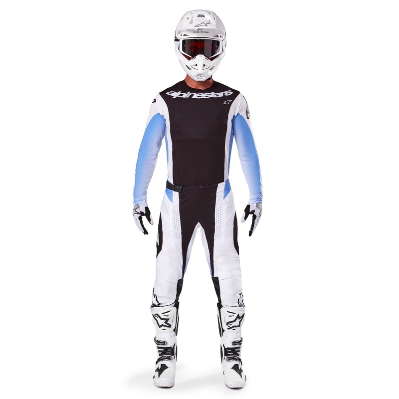 Alpinestars Techstar Melt φανέλα motocross μαύρο και μπλε