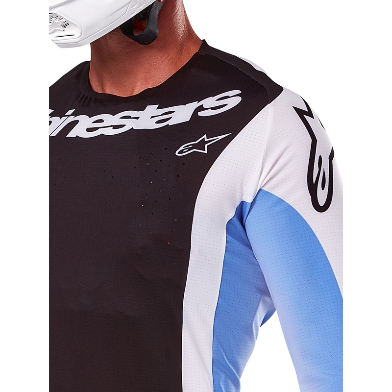 Alpinestars Techstar Melt φανέλα motocross μαύρο και μπλε