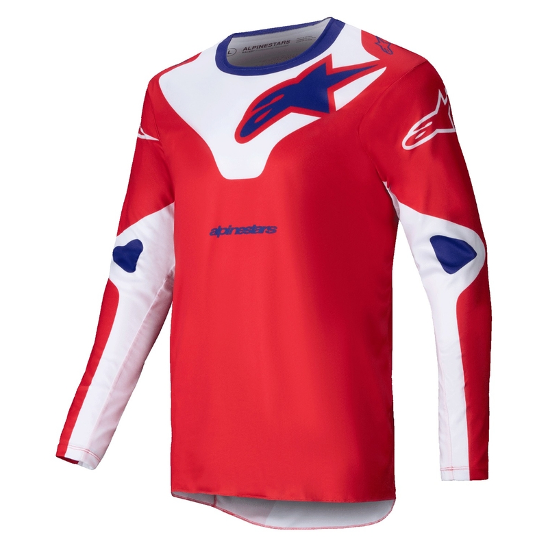 Alpinestars Racer Veil φανέλα motocross κόκκινο και λευκό