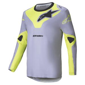 Alpinestars Racer Veil φανέλα motocross γκρι-κίτρινο φλούο