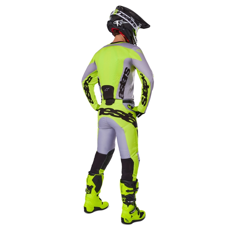 Alpinestars Racer Veil φανέλα motocross γκρι-κίτρινο φλούο