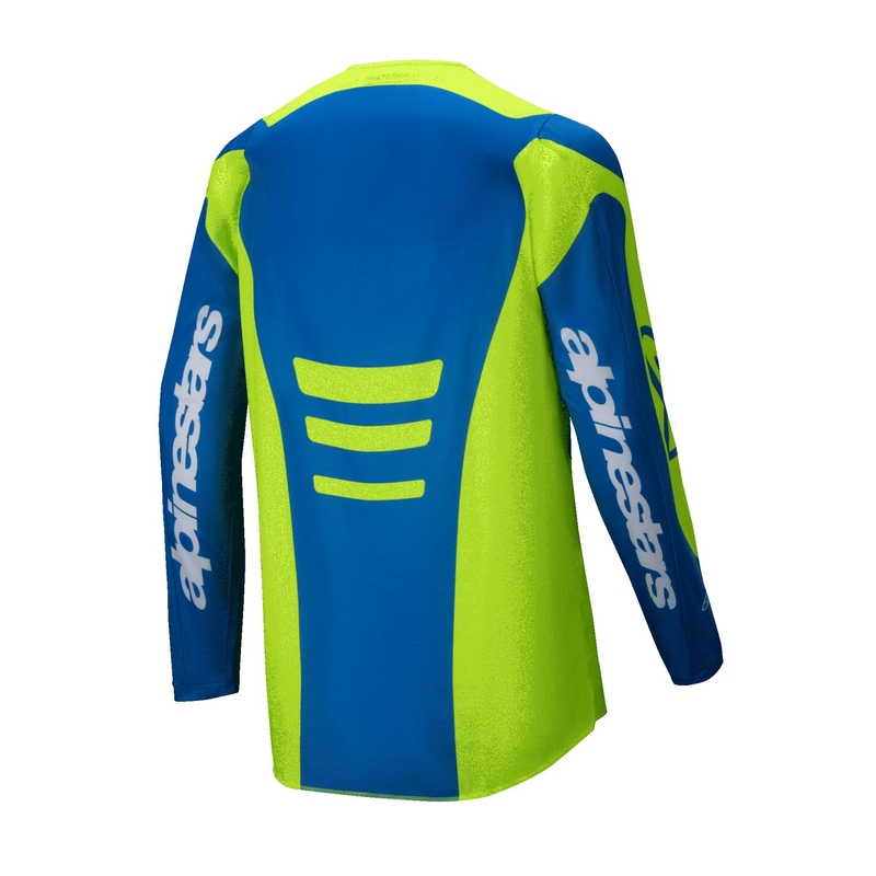 Alpinestars Fluid Haul φανέλα motocross fluo κίτρινο-μπλε