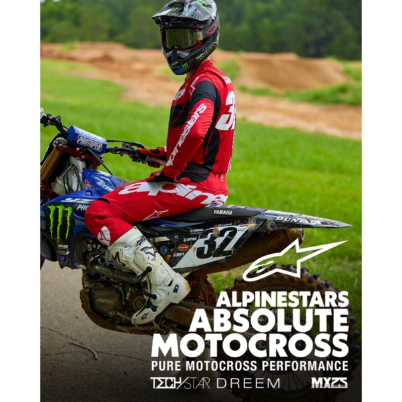 Alpinestars Techstar Dreem φανέλα motocross κόκκινη και μαύρη