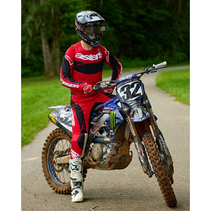 Alpinestars Techstar Dreem φανέλα motocross κόκκινη και μαύρη