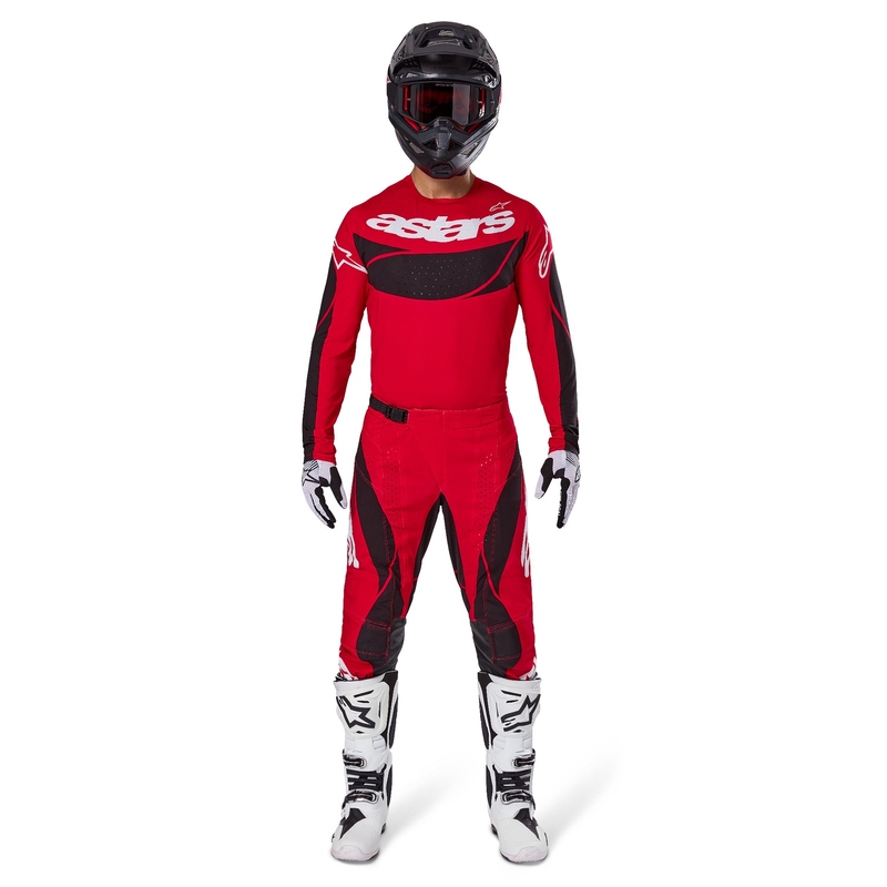 Alpinestars Techstar Dreem φανέλα motocross κόκκινη και μαύρη